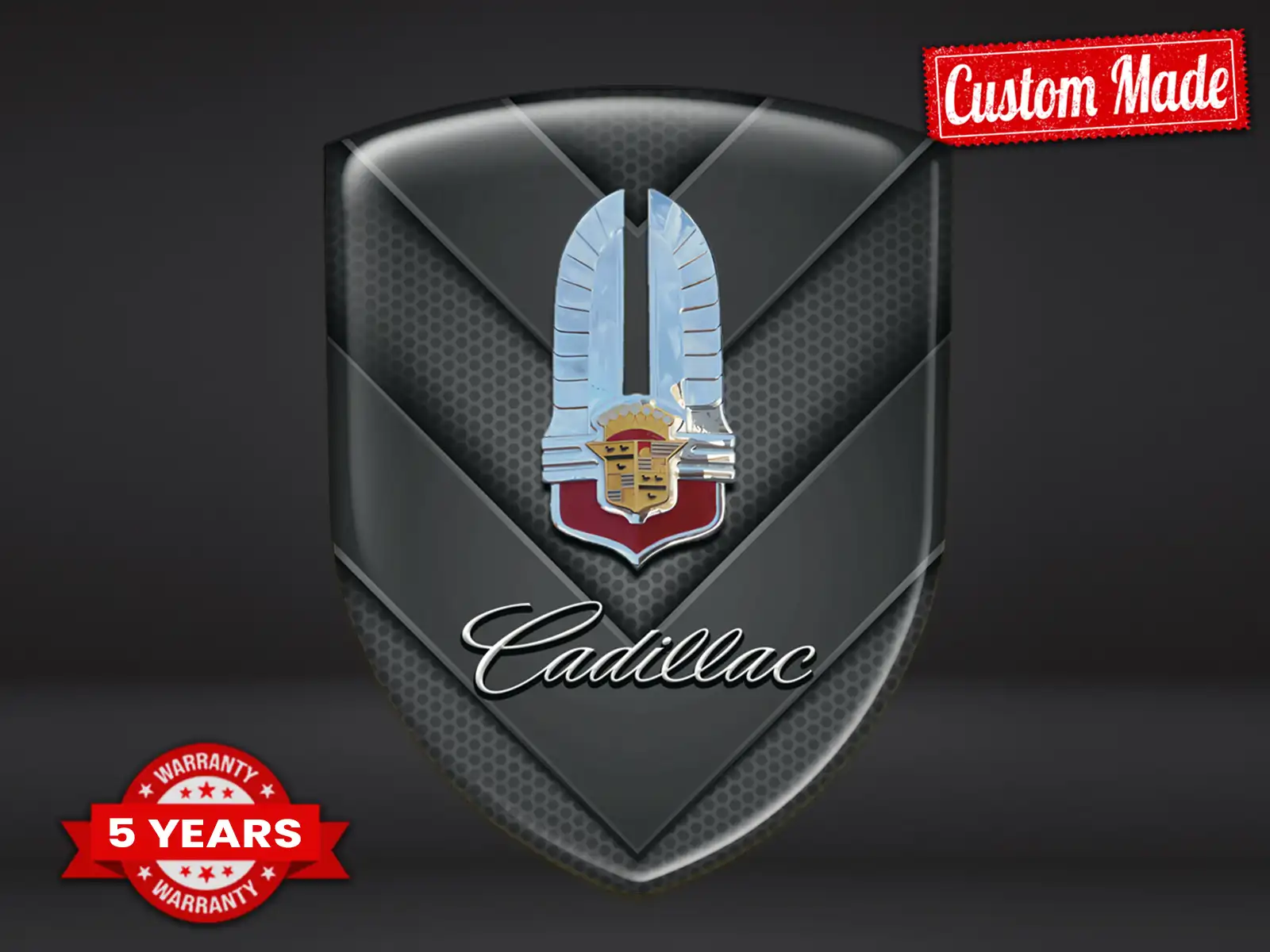 Cadillac Sticker Silicone Pro Max Résistant Stylé Design ST